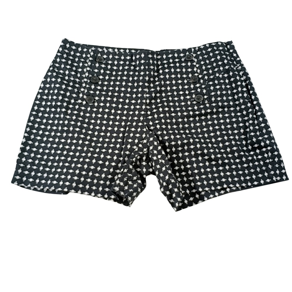 Tommy Hilfiger Sailor Shorts Women 4 Blue White Excellent Nautical Dot High Rise